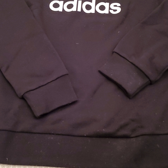 NWT Adidas Trefoil Crew Neck Black Sweater - Picture 6 of 8